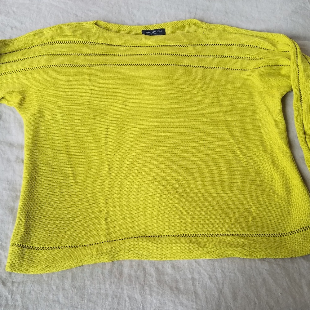 Jones New York Bright Apple Green Sweater - 2X